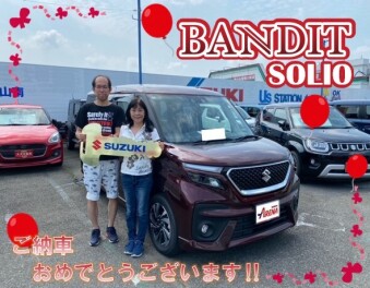 ソリオバンディットご納車‼おめでとうございます(・ω・)ノ☆